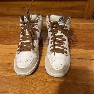 Nike SB Dunk High Sail Bright Crimson 2020 Mens Size Cigar