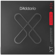 D'Addario XT Phosphor Bronze Coated Acoustic Guitar Strings, Medium 13-56
