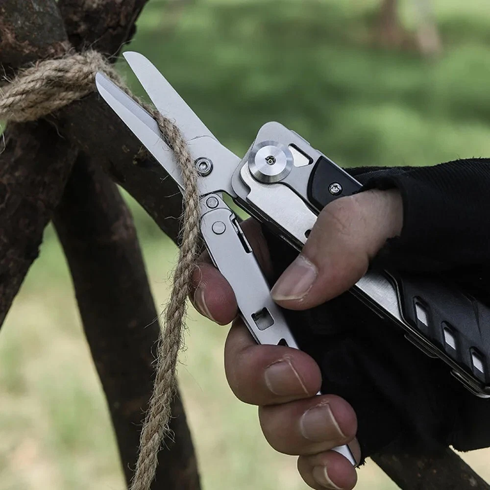 Multi-tool Folding Knife Screw Driver Scissor Hunting Survival Camp 440A Steel S