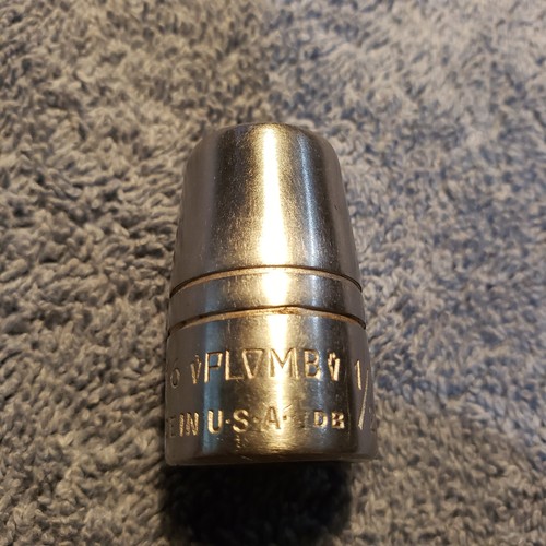 Vintage Plumb Plomb Plvmb 1/2" Socket 1/2" Drive 12 Point 5416 USA - 第 2/8 張圖片