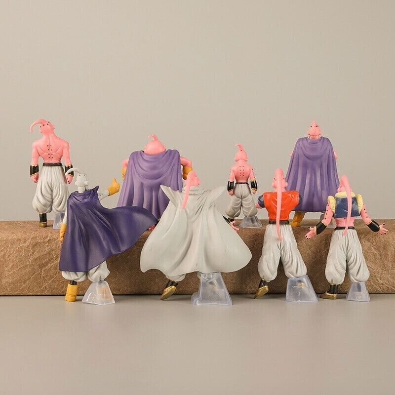 8pcs Set Anime Dragon Ball Z Super MAJIN BUU Boo Figure Statue Toy Gift  3~4in