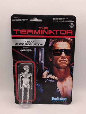 T-800 ENDOSKELETON CHROME The Terminator 3.75'' inch Reaction Retro Figure 2014