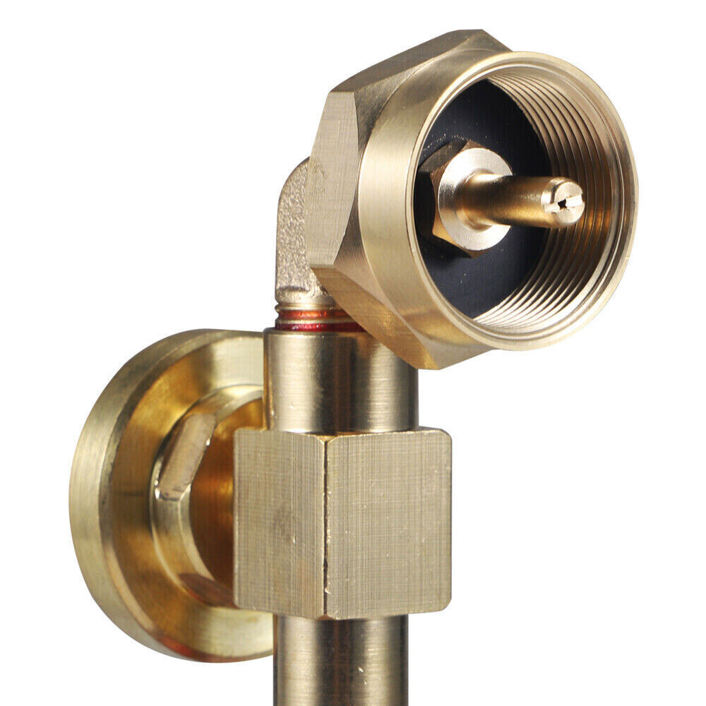 Propane Refill Adapter W/Gauge & Control Valve Fill 1 Lb Bottles From 20 Lb Tank