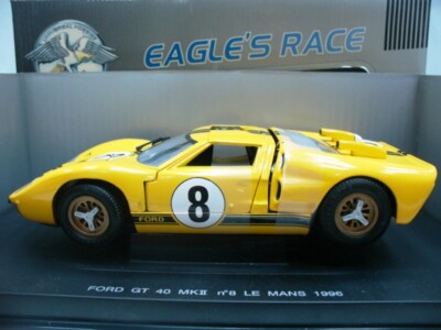 WOW EXTREMELY RARE Ford GT40 MkII #8 24h Le Mans 1966 1:18 Eagles
