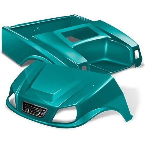 DoubleTake Spartan Teal Golf Cart Body Kit and Grille for Cl