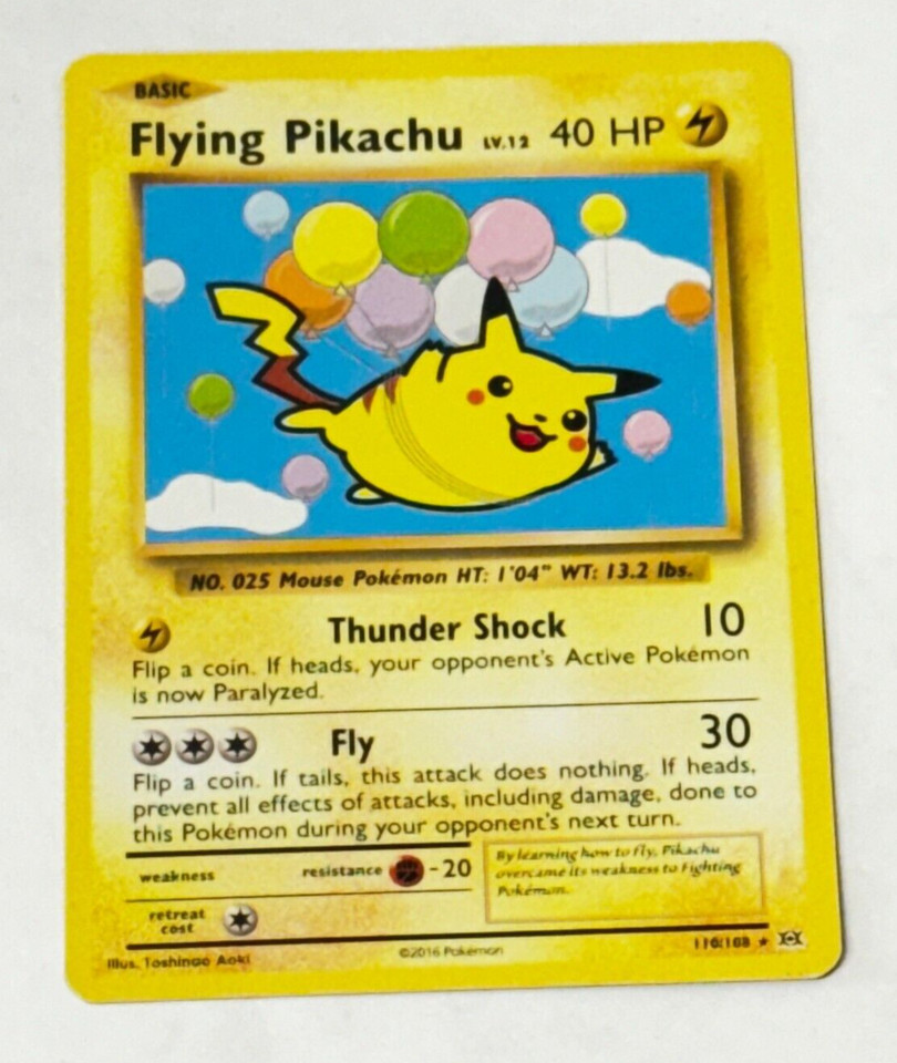 Flying Pikachu 110108 Evolutions For Sale Ebay 