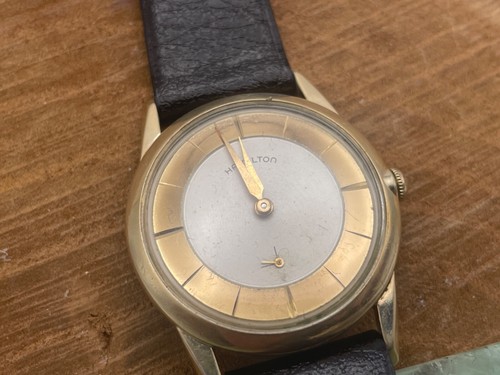 Vintage Hamilton "Arnold" 10K RGP Bezel Mechanical watch 1950s--runs--1939.24 - 第 3/6 張圖片