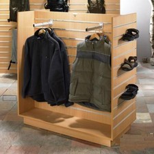 H Style Slatwall Retail Shop Display Showcase Gondola Unit