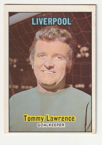 A&amp;BC Football Card Orange Back Tommy Lawrence Liverpool