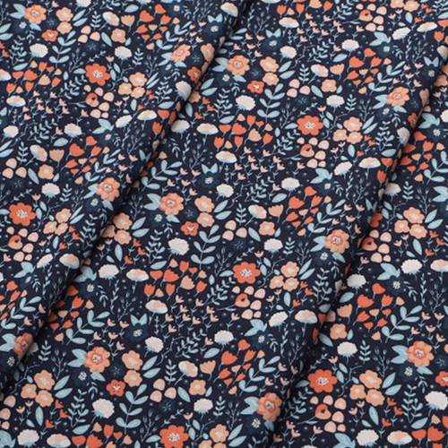 1*1.5m Floral Print Pure Cotton Poplin Fabric DIY Handmade Sewing Dress Cloth - Picture 28 of 41