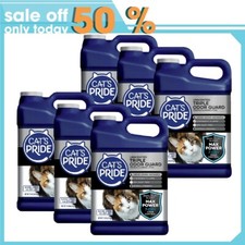  6 pack Cat's Pride Max Power Triple Odor Guard Unscented Clumping Cat Litter