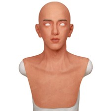Anzi Silicone Masks Headwear Young Man Mask Male Disguise for Cosplay Halloween