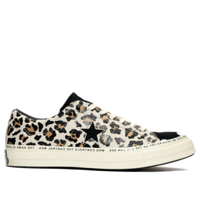 Converse x Brain Dead One Star Ox Low Top Egret/Black 163167c