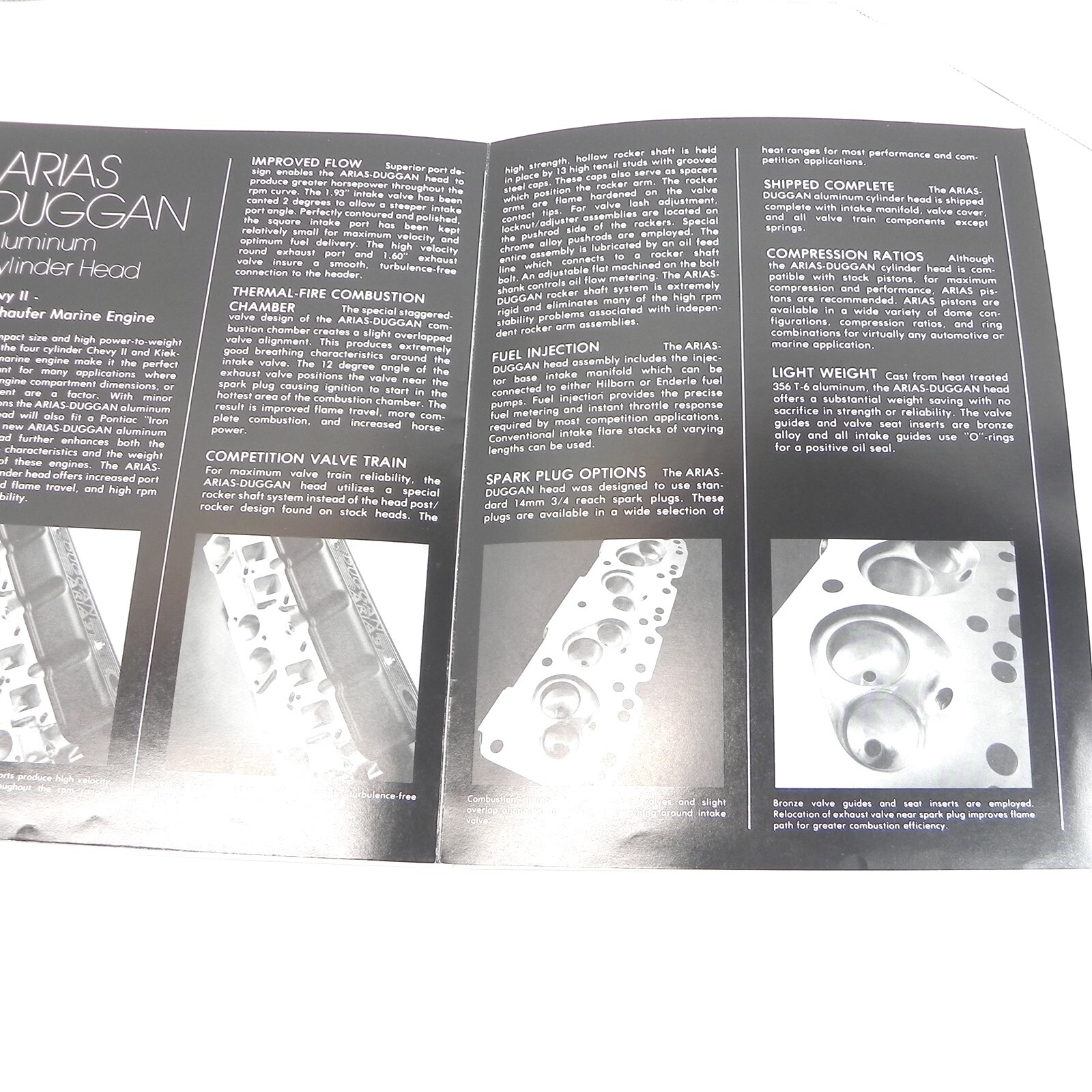 VINTAGE ARIAS PISTON RINGS CATALOG & PRICE SHEET WITH ALUMINUM HEADS