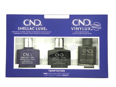 CND SHELLAC LUXE & VINYLUX PREPACK EXCLUSIVE SHADE #305 TEMPTATION | eBay
