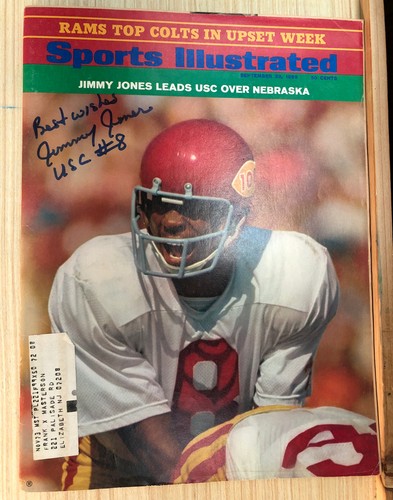 SI: Sports illustriert 29. September 1969 Jimmy Jones USC signiertes Magazin SELTEN - Bild 1 von 2