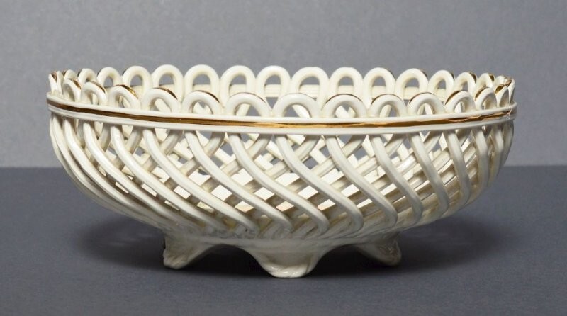 Max Roesler Keramik Schale Durchbruchschale Anbietschale Rose Ø 17,5 cm ...