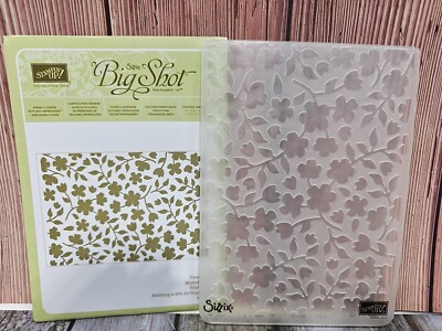 Stampin  Up! SPRING FLOWERS Embossing Folder USED