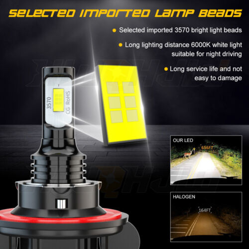 For Pontiac Solstice 2006-2009 -2x 9008 H13 Car Front Light Bulbs H/L Combo Kit - Foto 3 di 11