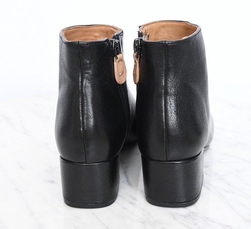 Gentle Souls Kenneth Cole "Ella" Comfort Ankle Boots Womens Sz 6.5 Black Leather - Picture 4 of 9