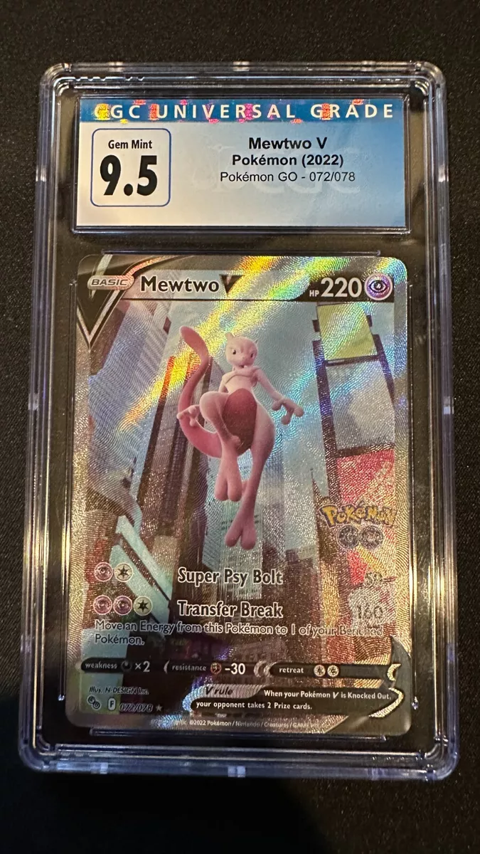 2022 Pokemon Go Mewtwo V Alternative Art 072/078 PSA 10 Gem Mint