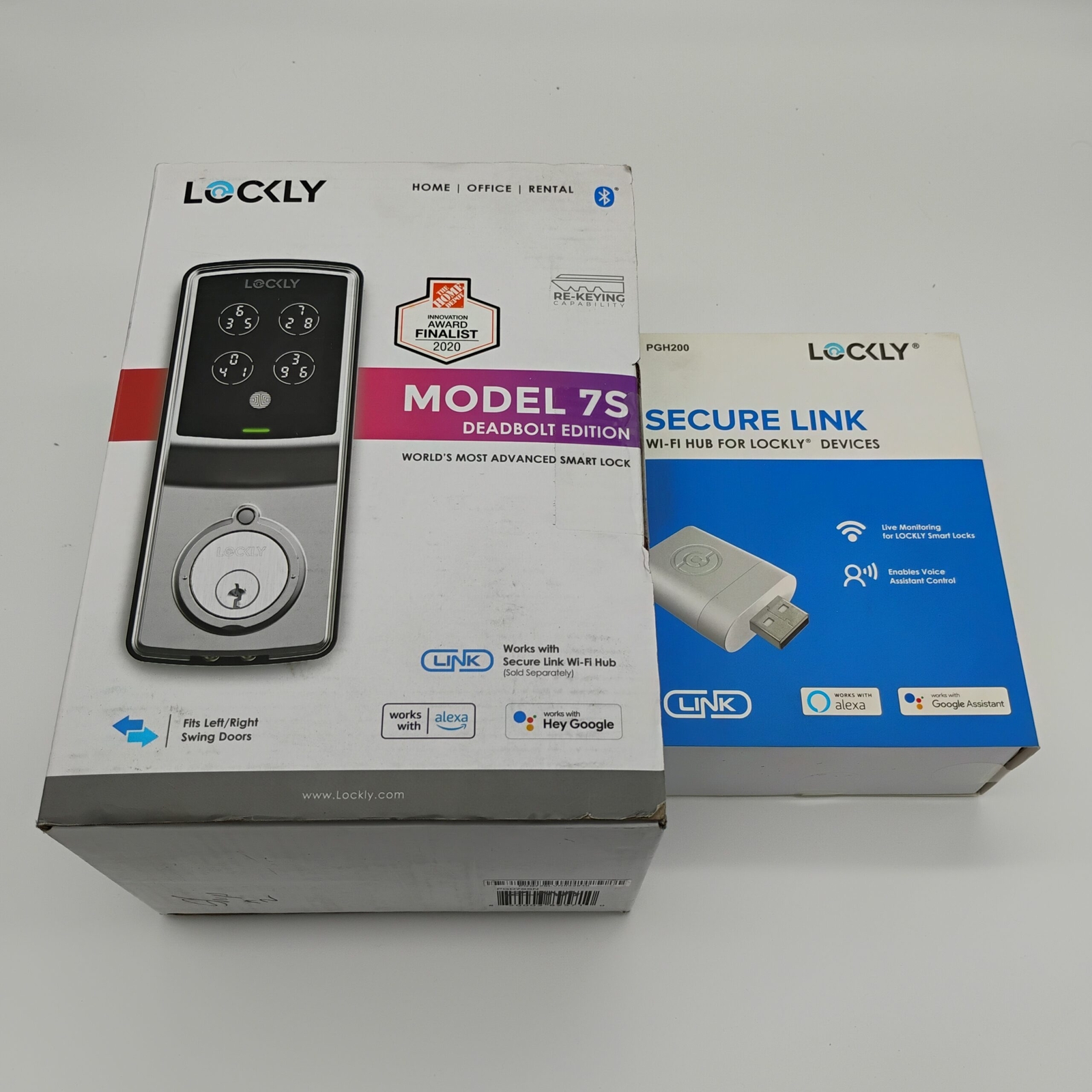 Lockly 7S Smart Deadbolt with PGH200 Wi-Fi Hub - Factory Sealed