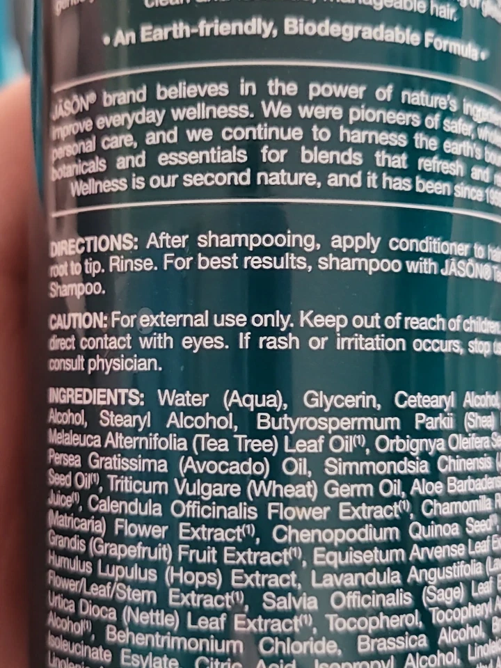 Acondicionador normalizador para cuero cabelludo de árbol de té Jason 3 oz Foto 4 de 4