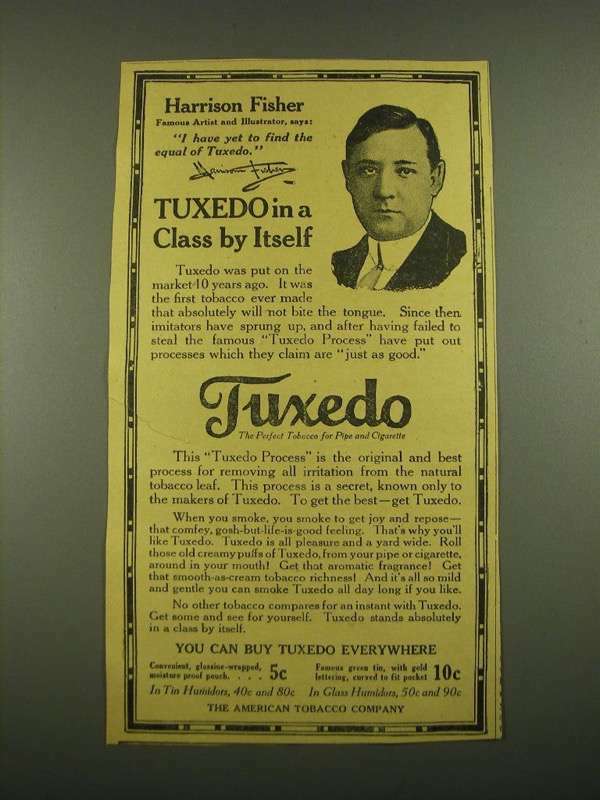 1915 Tuxedo Tobacco Ad