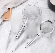 2 packs kitchenware removing tools wire mesh ladle oil filter spoon 