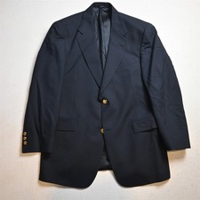 Austin Reed 40S Navy Blue 100 Wool Gold Button Mens Blazer Jacket Sport Coat