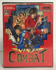 Ninja Combat NEO GEO AES Case & Game ENGLISH VERSION No Manual TESTED & WORKING