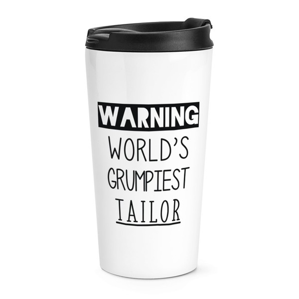Warnung World's Grumpiest Schneider Reise Becher Tasse Lustiger Witz Best Toll-image