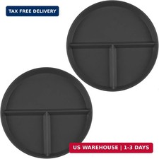 Portion Control Plate 2 Pack 9" Unbreakable Divided Plates,3 Compartment Dinner