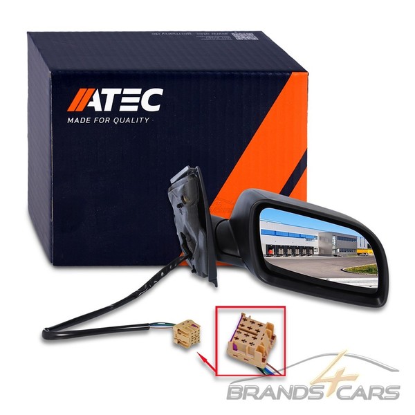 Atec AußEnpsiegel Aussenspiegel Spiegel Vorne Rechts FÜR VW Polo 9N BJ 01-05-image