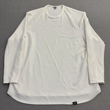 Camisa blanca One Bone Bullet para hombre manga larga texturizada cuello redondo OB152 talla 3