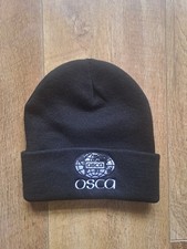 Osca Retro Football Beanie cuff Knit Hat, Black, One Size Fulham Charlton