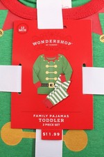 Wondershop Toddler Pajamas 2 Piece Set Size 12 Months Elf Green 100 Cotton NWT