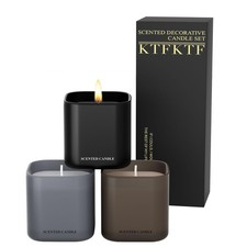 Men's Scented Candle Gift Set - 3 Pack Natural Soy Candles for Men,Teakwood, ...