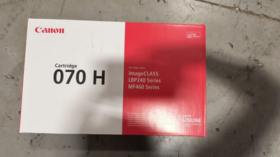 Genuine Canon 070H Black Toner Cartridge OEM High Yield - Sealed / New  