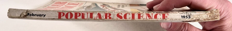 1955 Feb POPULAR SCIENCE Atomic Submarines SUPERSONIC TRAVEL home welding MORE Foto 3 de 4