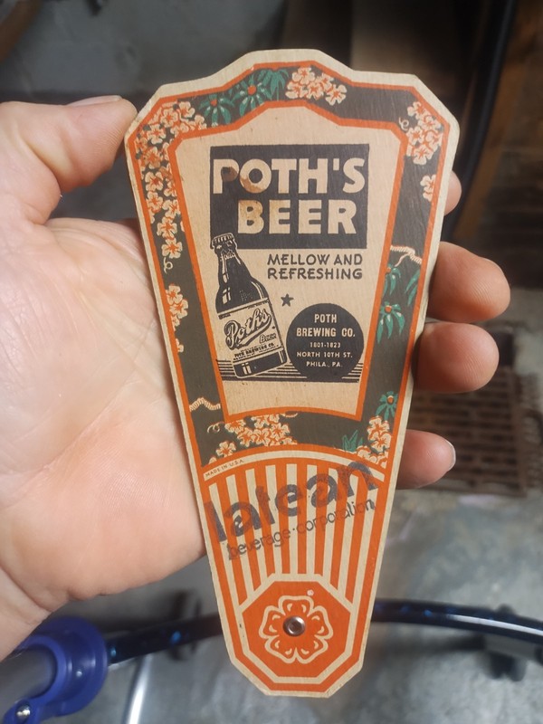 F. A.Poths Beer Philadelphia pre prohibition advertising fan  Asian style