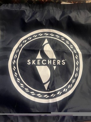 Sketchers Navy Blau Kordelzugbeutel Rucksack Sack Turnschuhe Badetasche