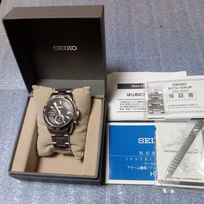 Seiko Spirit 5T24-0Aa0 Analog Quartz Men Alarm Domestic Regular