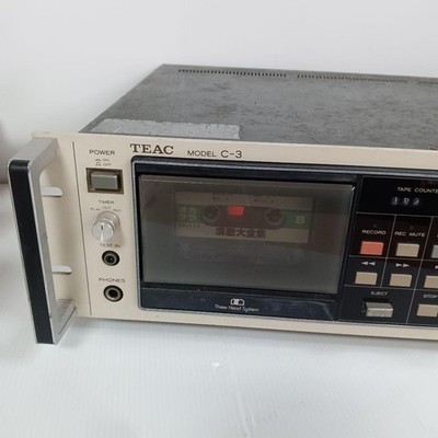 TEAC C-3 Stereo Cassette Deck Vintage Japan Working Play FF REW VU