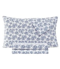 Sanders Coastal Printed Microfiber 3 Piece Twin Sheet Set Blue Coral Reef