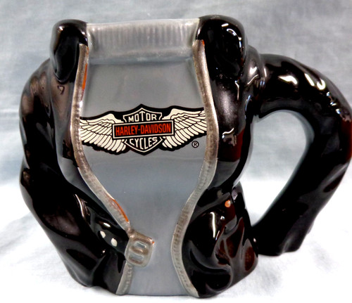 HARLEY-DAVIDSON Coffee Mug Cup Women's Black Jacket with Logo