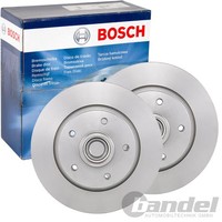 2X Bosch Bremsscheiben Ø274Mm Hinten Passend FÜR Renault Fluence Grand