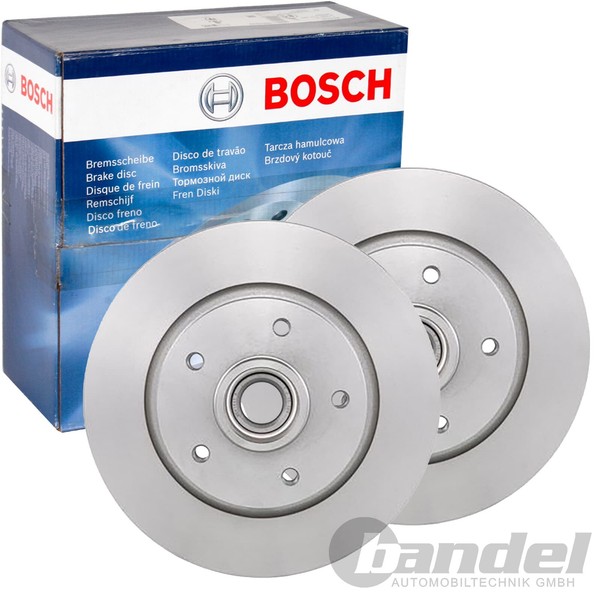 2X Bosch Bremsscheiben Ø274Mm Hinten Passend FÜR Renault Fluence Grand-image