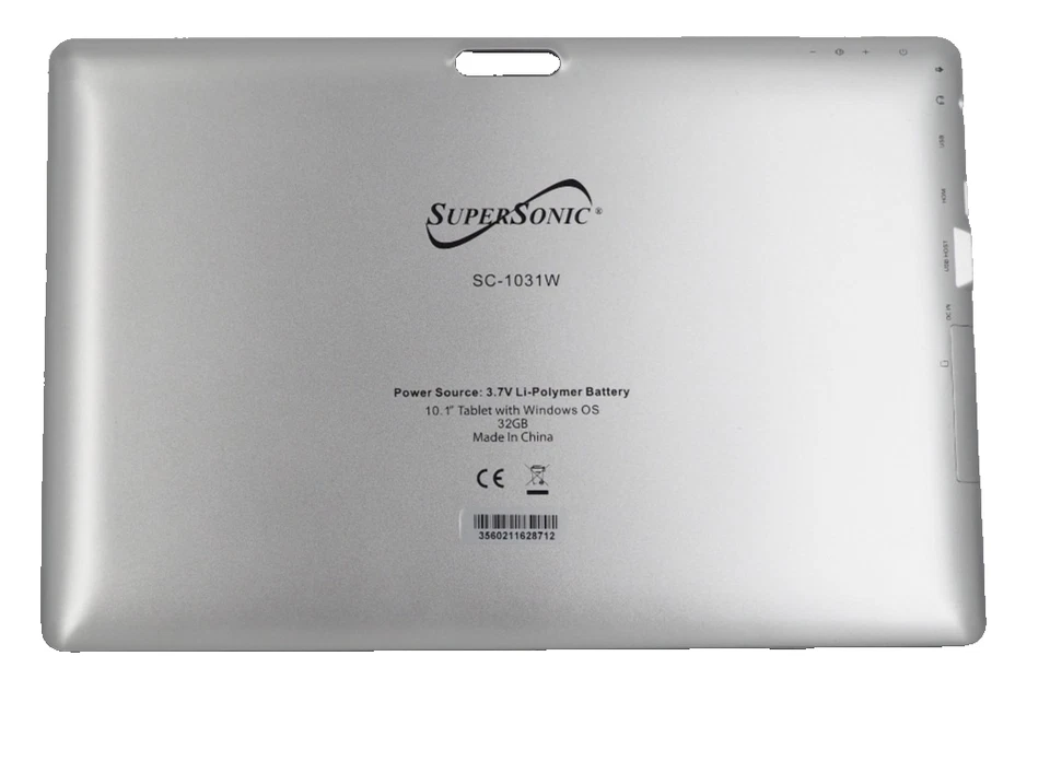 Supersonic SC-1031W Tablet - 10.1" - 2 GB RAM - 32 GB Storage - Windows 10 Home - Image 3 of 4