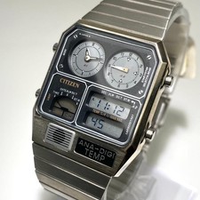 Citizen ANA DIGI TEMP Analog Digital Watch 32mm Quartz Mens wrist 18cm